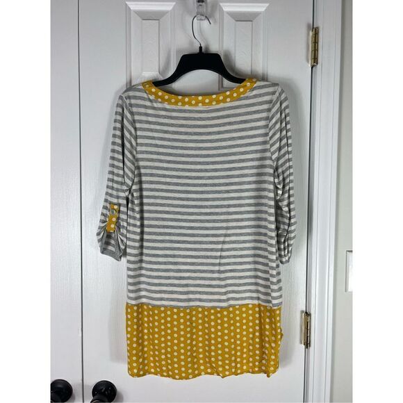NWT Matilda Jane Tunic Top With Stripes/Polka Dot Womens Size M - Picture 3 of 3